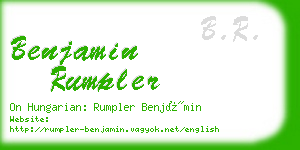 benjamin rumpler business card